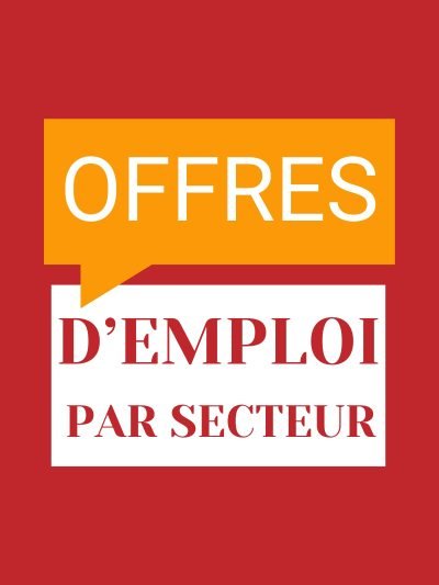 offres d'emploi par secteur